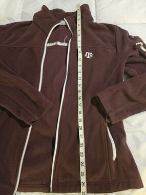 Columbia Maroon/Aggie Embroidered Varsity-Style Fleece Jacket